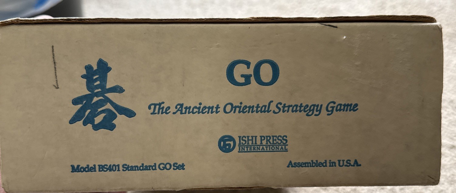 Japanese Go Set Wooden Board Stones Vintage Used Japan, Complete, Near Mint! FS!
