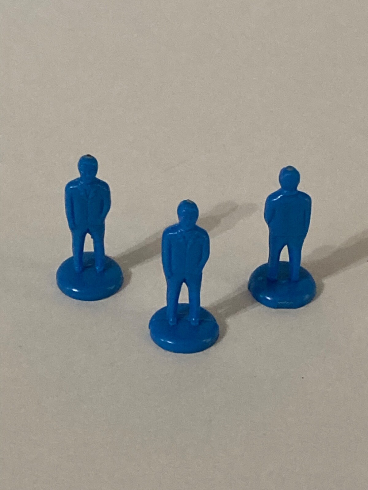 James Bond 007 Secret Agent game pieces, 3 Secret Agent Pawns, MB 1964