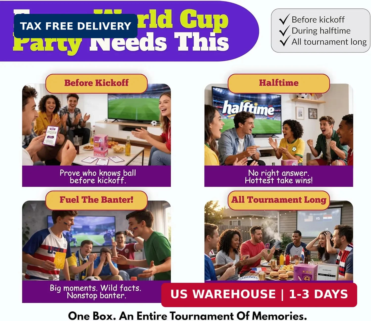 2026 World Cup Soccer Trivia Card Game, Nations & Icons – 150 Quiz Questions, 5