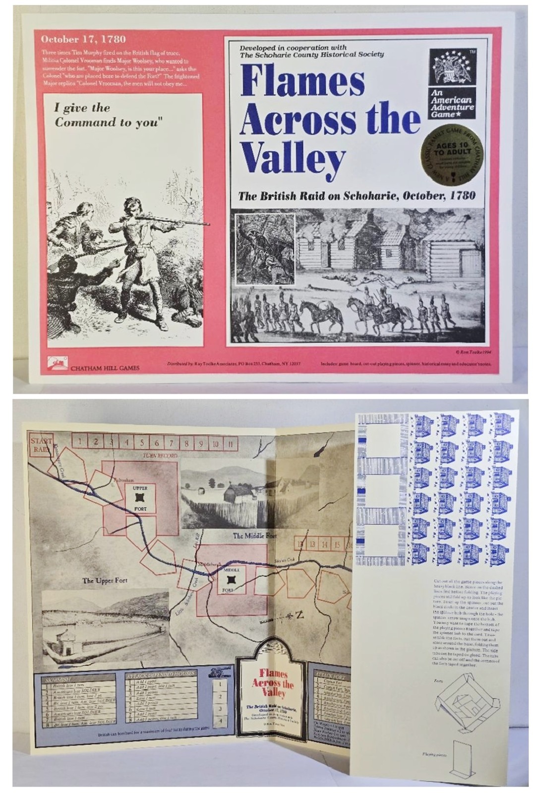 Chatham Hill Games American Revolution Wargame Schoharie NY British Raid UNCUT