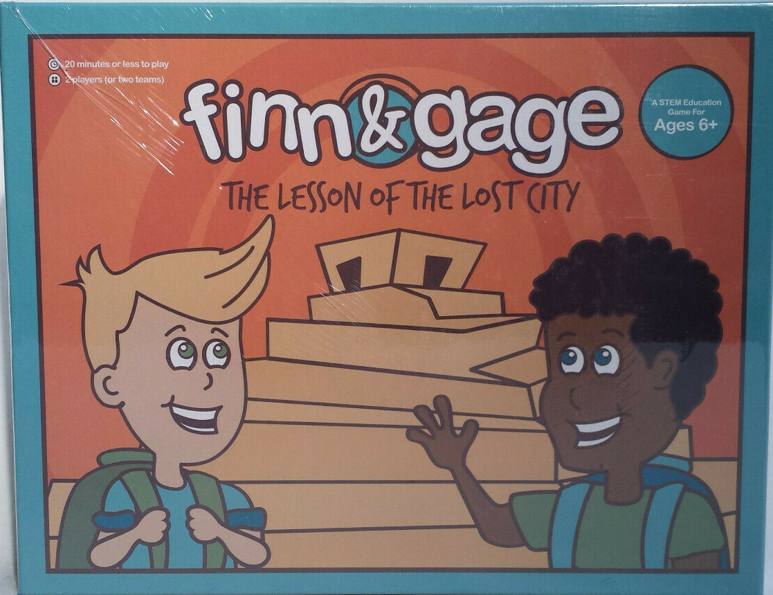 Finn & Gage Lesson of Lost City Game Book Math Science Home School STEM Ages 6+