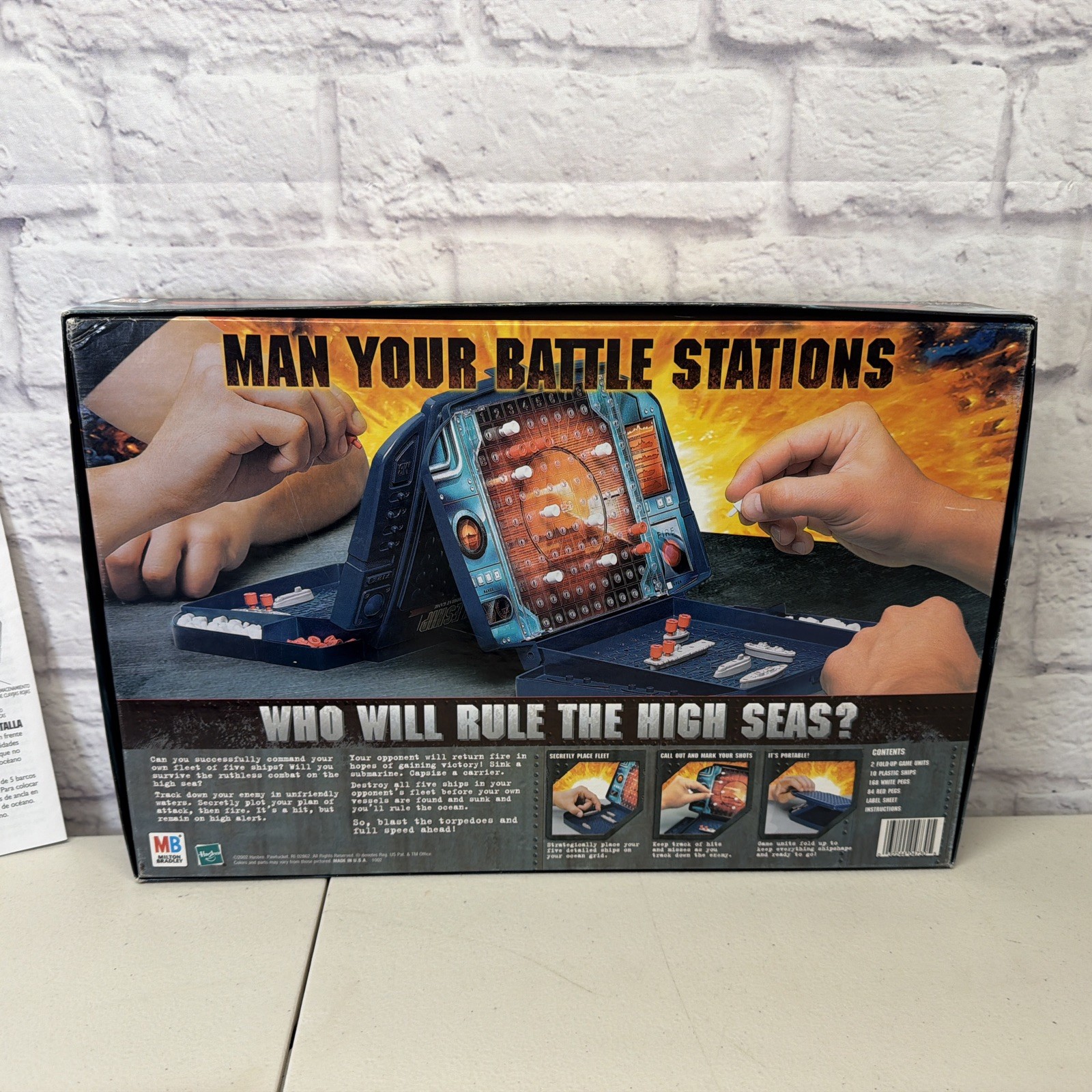 BATTLESHIP Strategy Game Milton Bradley Vintage 2002 You Sunk My Battleship