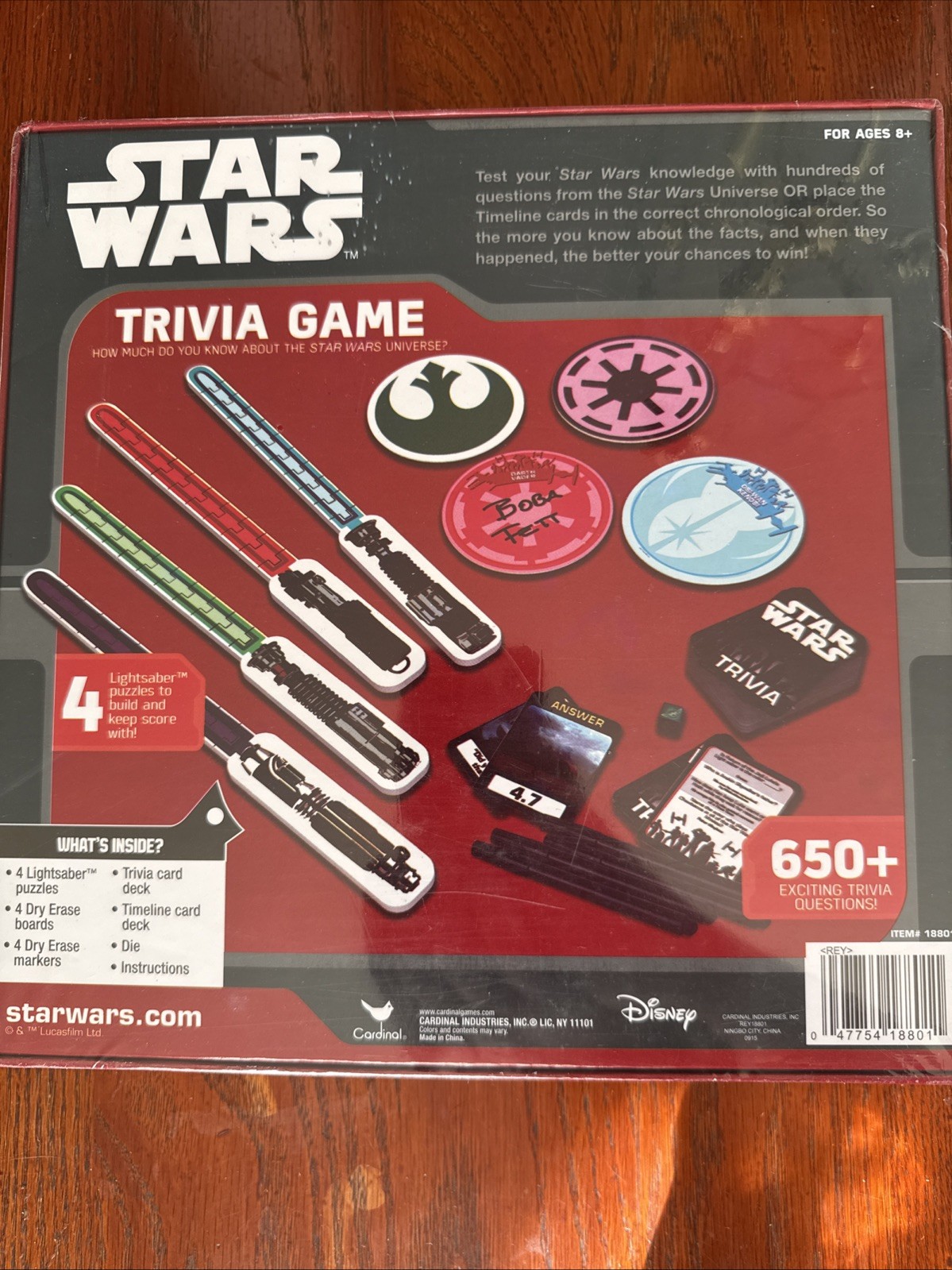 Disney Star Wars Trivia Game 650+ Questions Includes Top Trumps Supercard New