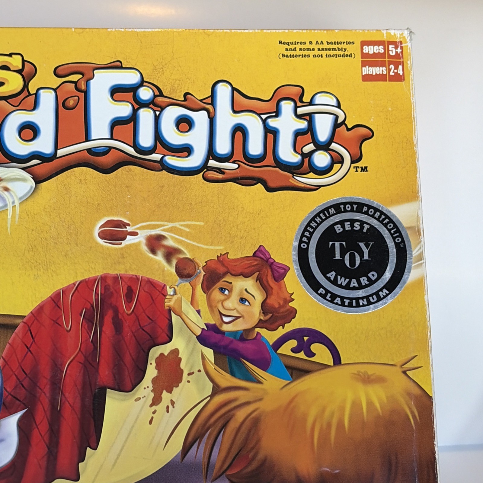 Alfredo’s Food Fight Game Fundex 2005 Vintage Board Game Electronic Incomplete