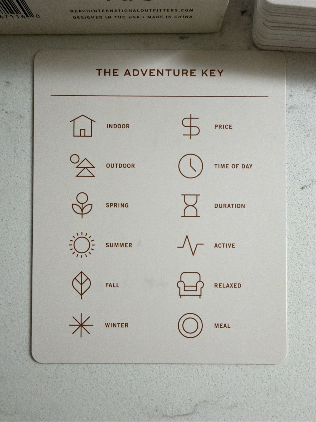 NC Adventure Bucket List by Reach International Outfitters 50 Scratch Off Cards