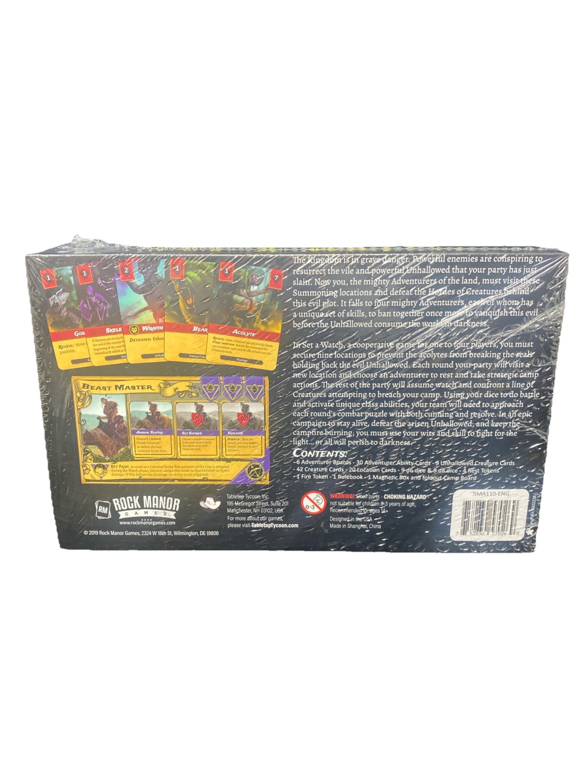 Set A Watch Board Game Todd Walsh Rock Manor Games 1-4 Players Dice Cards