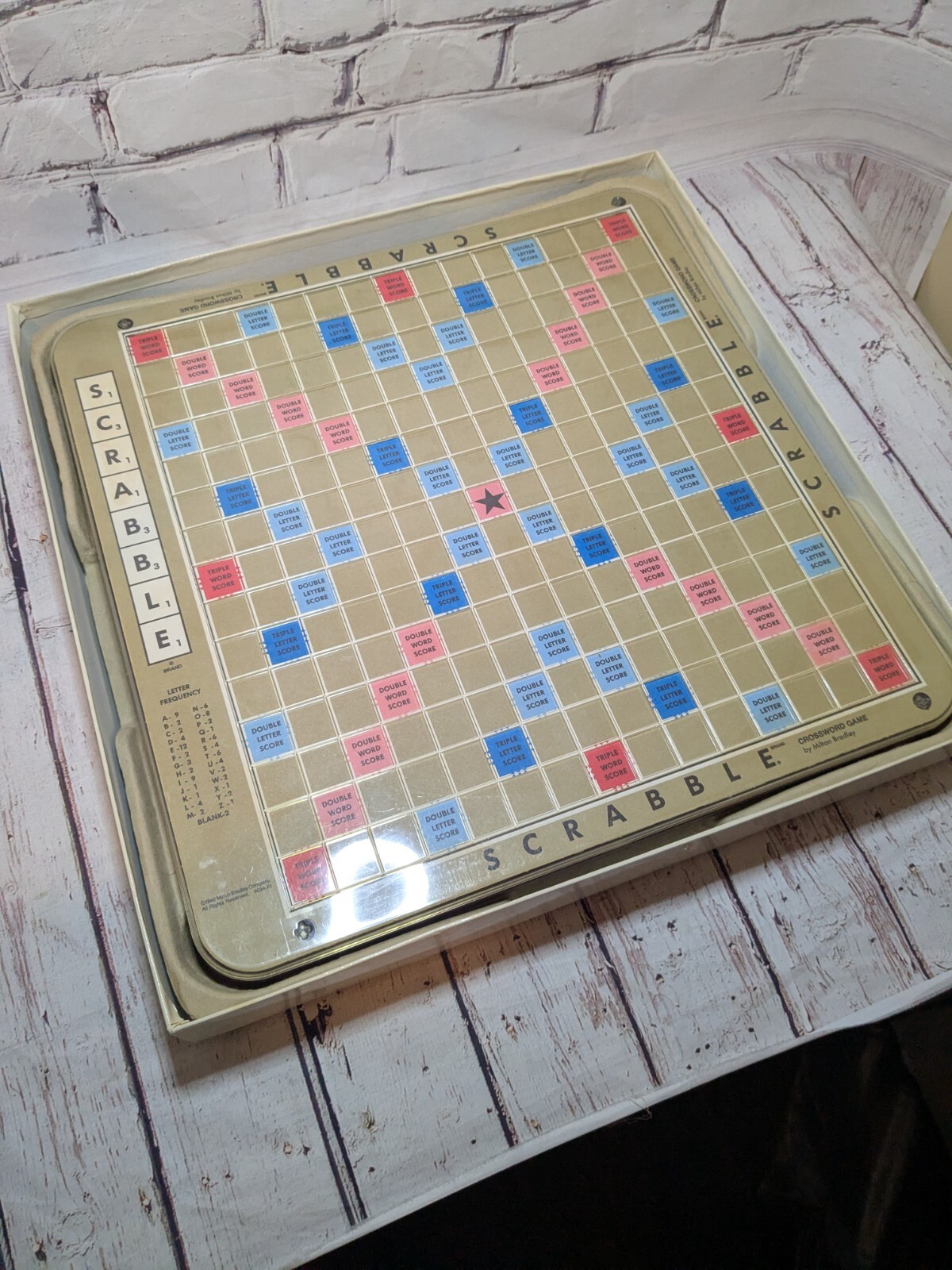 Scrabble Deluxe Edition 1989 Rotating Turntable COMPLETE #4034 Mahogany Tiles