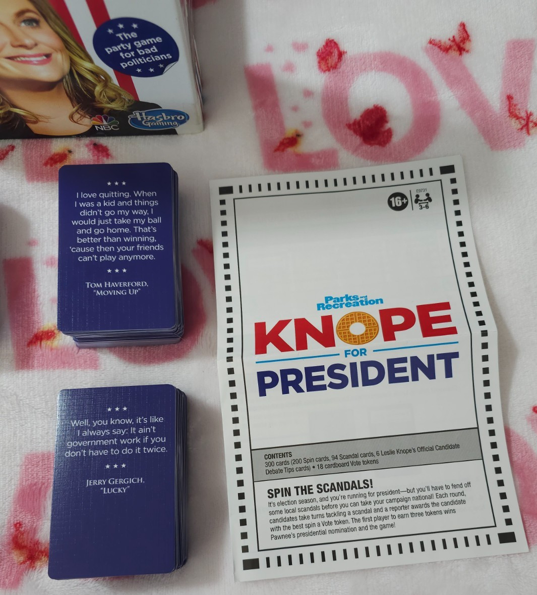 Parks & Recreation Knope For President Party Card Game TV Ages 14+ 100% Complete