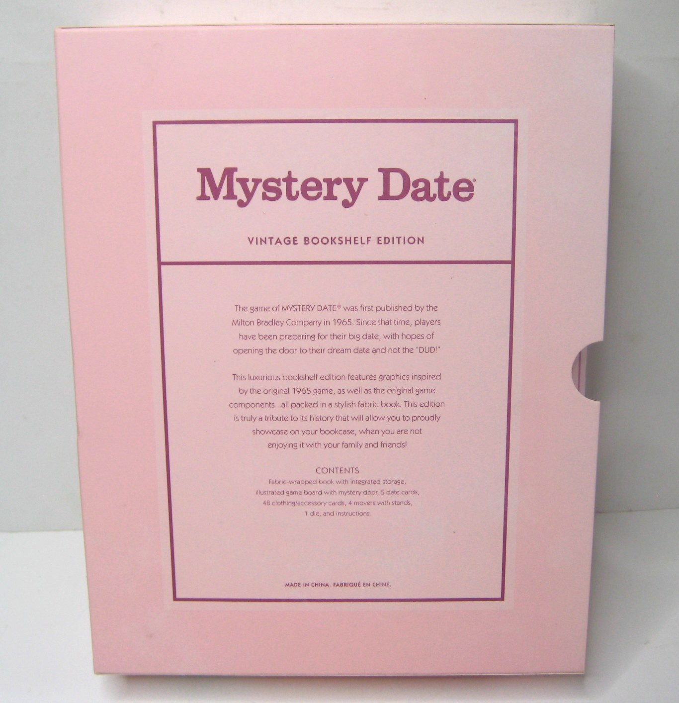 Mystery Date Vintage Bookshelf Edition Board Game Never Played with Sealed Cards