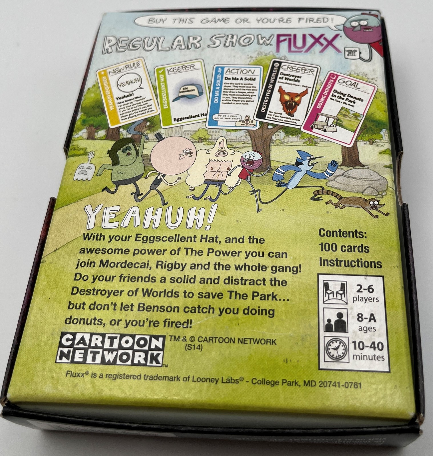 Regular Show Fluxx Card Game Looney Labs 2014 Cartoon Network incl 8 extras READ