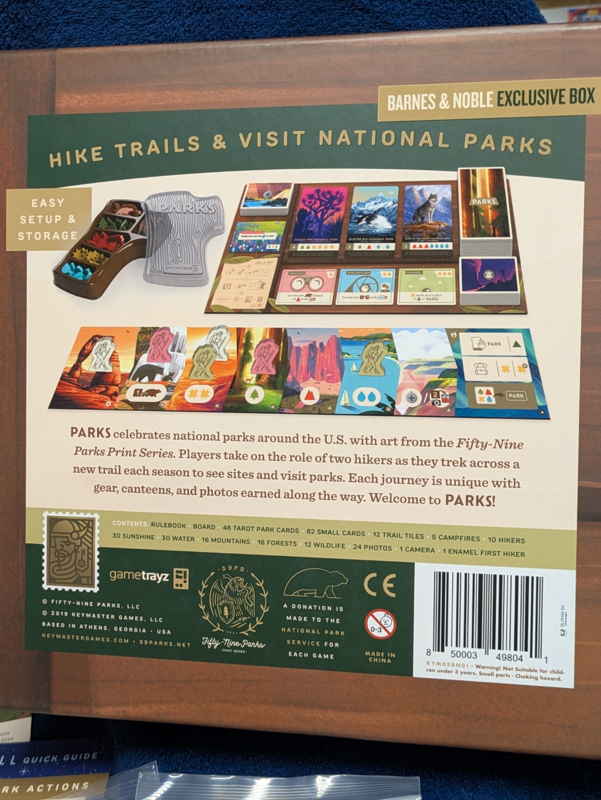 Parks Board Game 1st Ed. COMPLETE + All Expansions Rare Barnes & Noble Promo Box