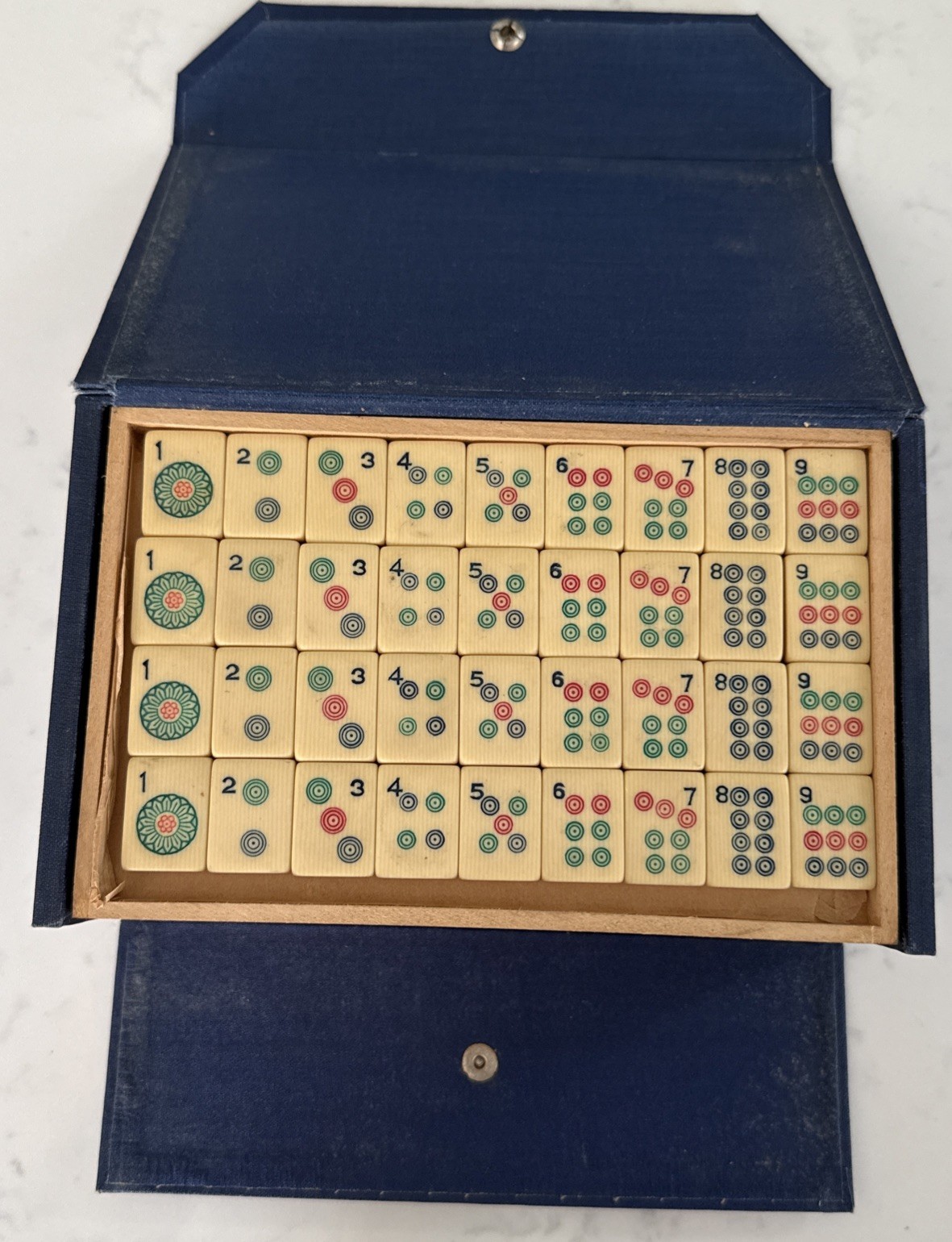 1920s “Ancient Game of the Mandarins” Mahjong Set by Piroxloid Products