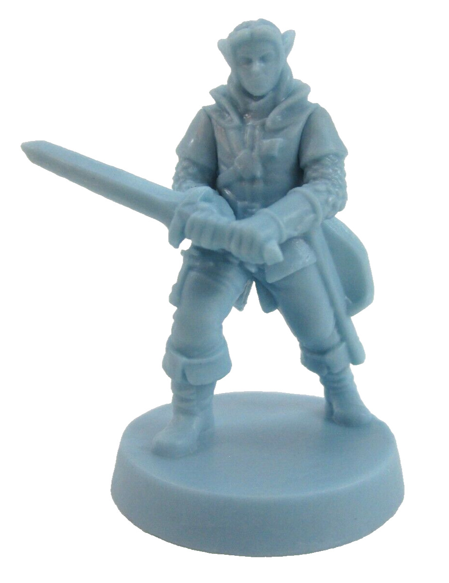 HEROQUEST: Mage Of The Mirror 4x ELVEN WARRIOR Minis & Card NEW!