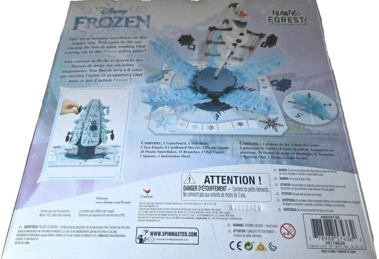 Disney Frozen Frantic Forest Game: Sends Olaf Flying! Trees Pop Open!
