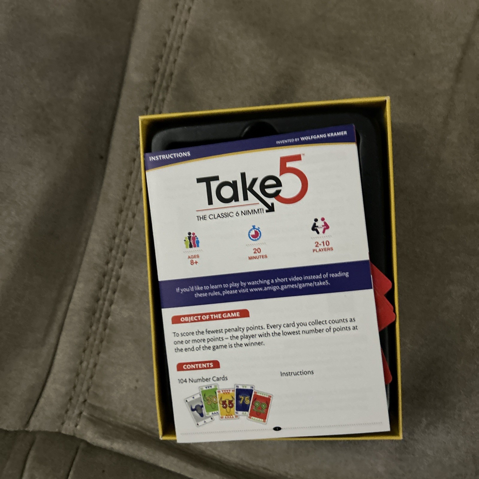 2019 Amigo “Take 5” & “Take A Number” Game – 6 X NIMMT