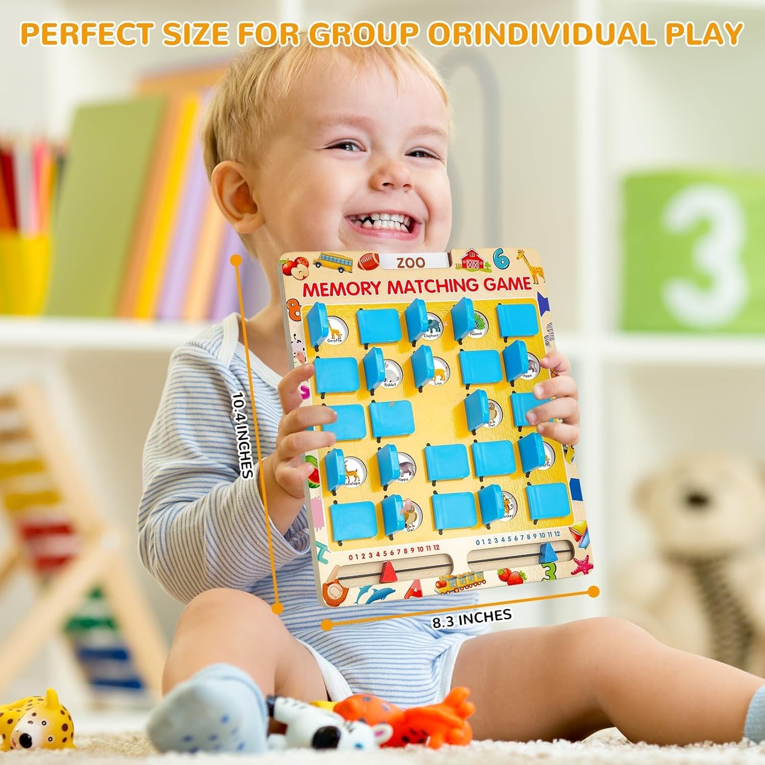 Matching Memory Game for Kids Age 3 4 5 6 7 8 Old, Travel Toy for Boys Girls…