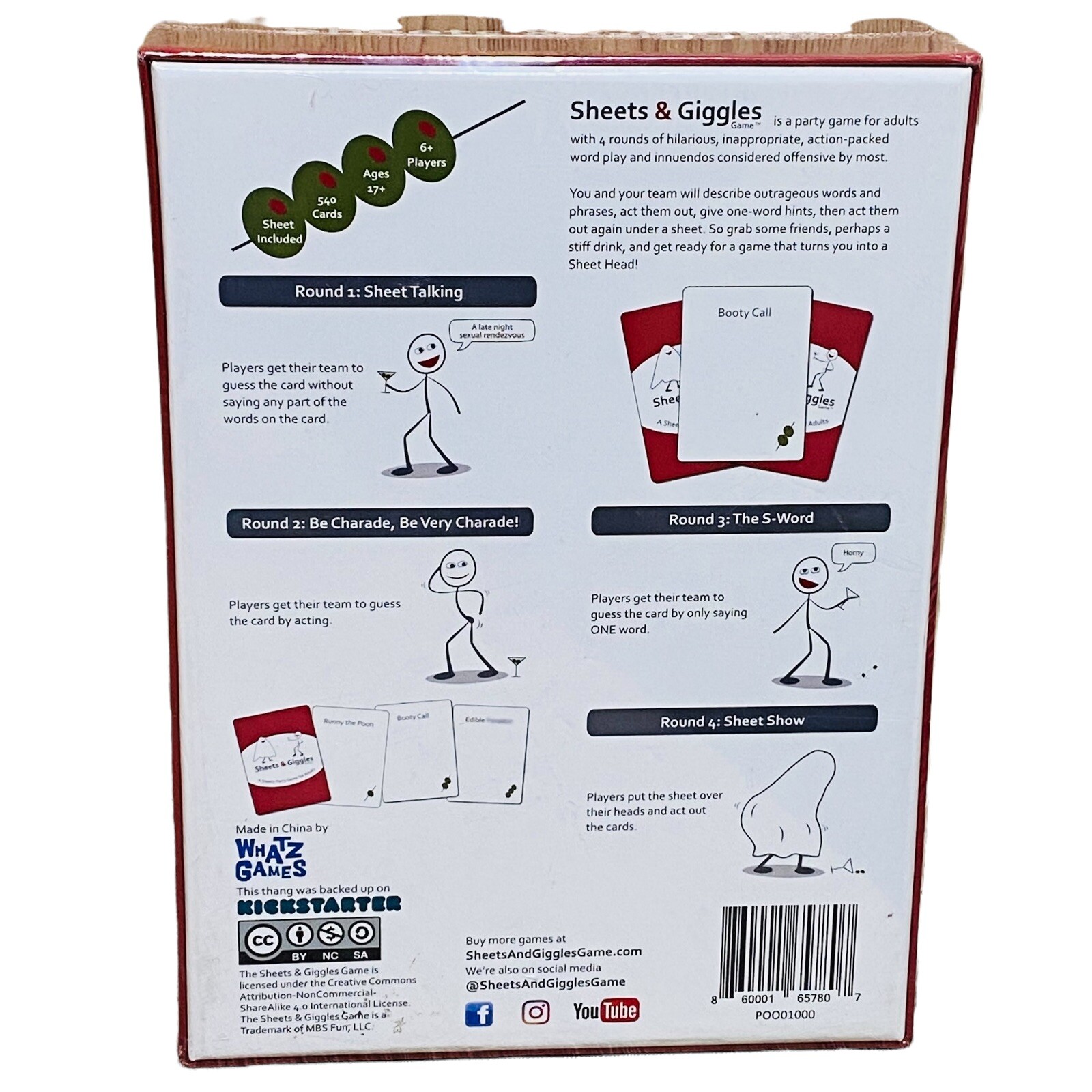 Sheets & Giggles Party Game Cards For Adults Kickstarter Edition Sealed NSFW