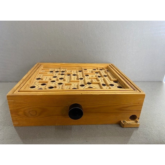 Vintage BRIO Labyrintspel Wooden Labyrinth Board Game Maze Made in Sweden