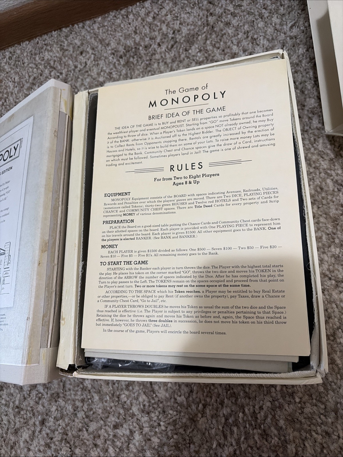 Monopoly Bookshelf Collectors Edition by WS Game Company Board Game