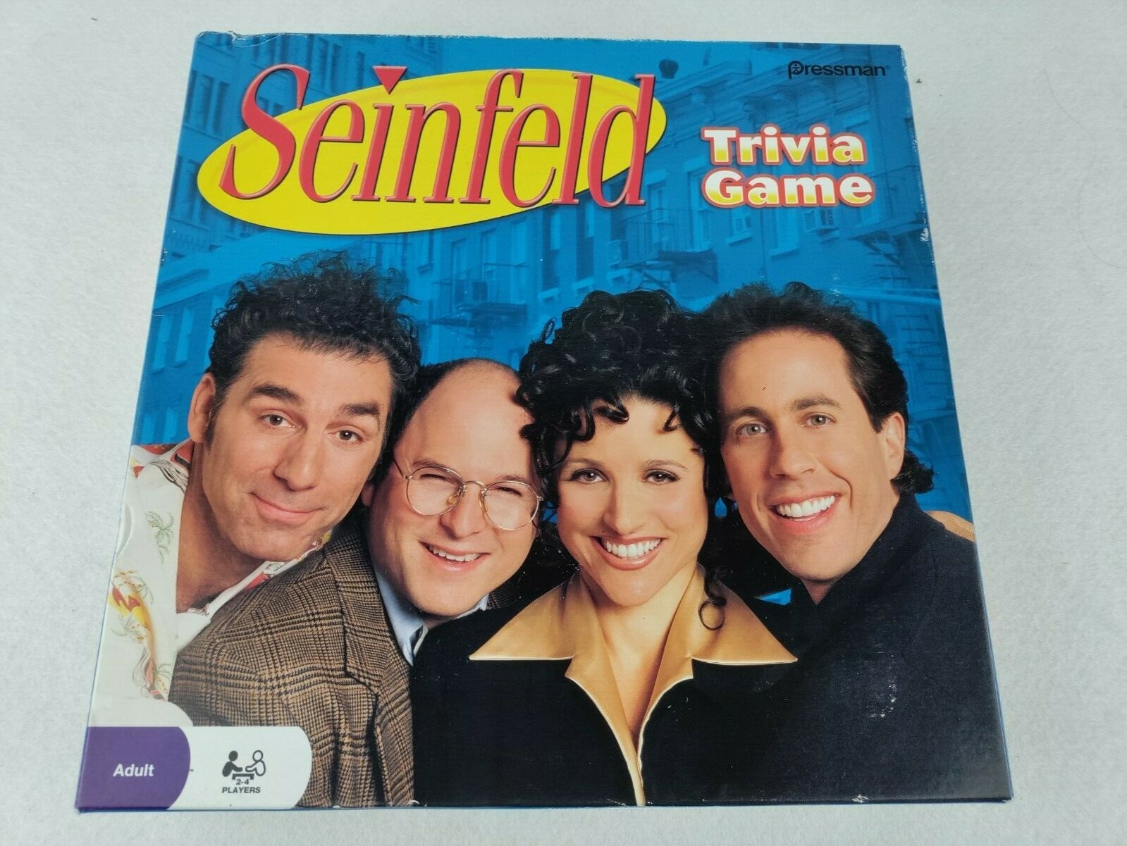 Incomplete Seinfeld Trivia Game #5300 Pressman 2009 Adult 2-4 Player Open Box