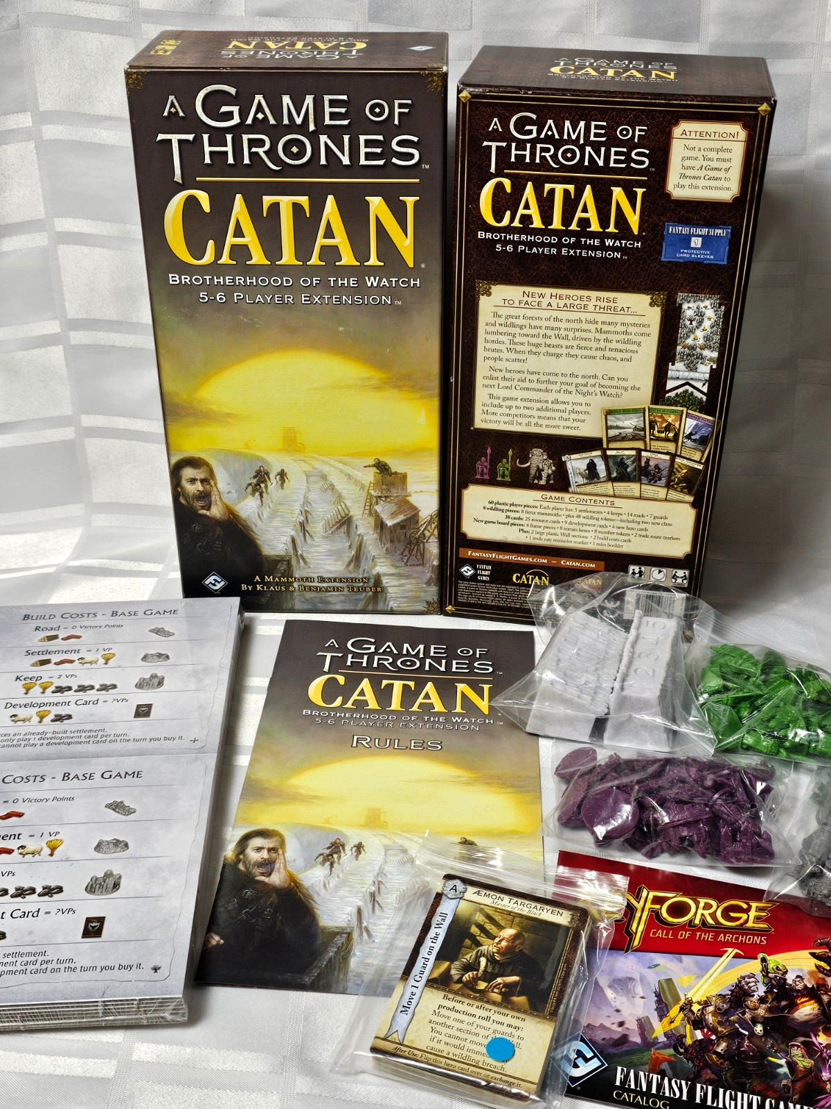 CATAN GAME OF THRONES BROTHERHOOD OF THE WATCH MAMMOTH EXTENSION BOARD GAME