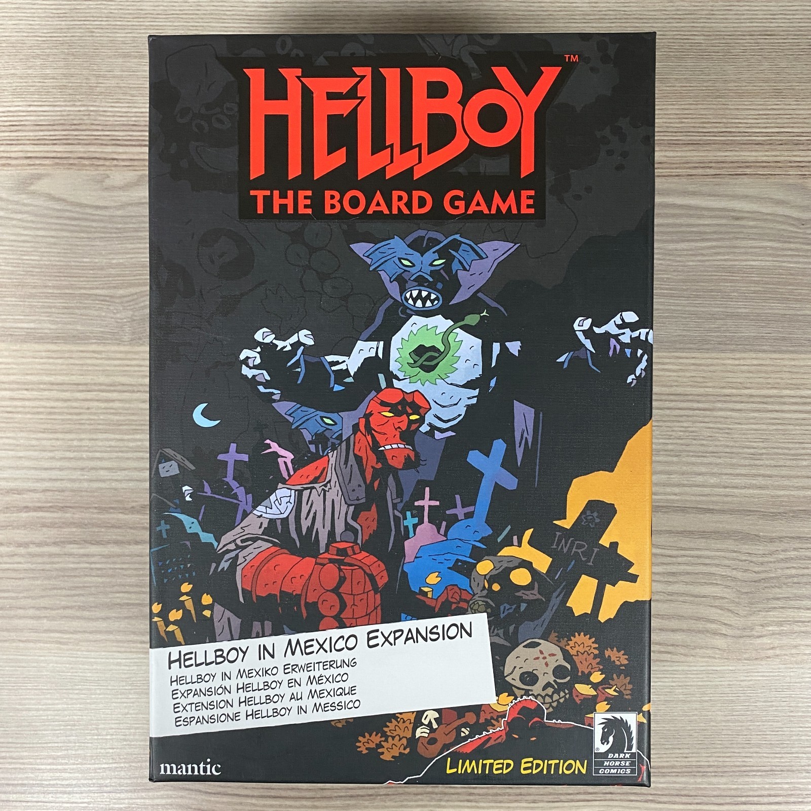 HELLBOY IN MEXICO EXPANSION HELLBOY THE BOARD GAME LIMITED EDITION MANTIC