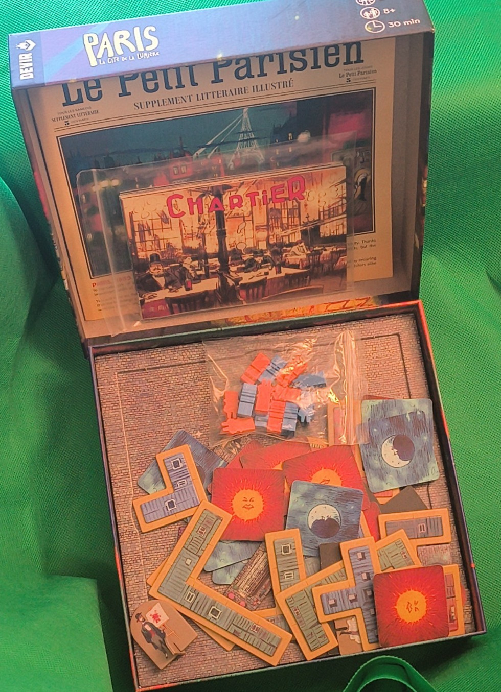 Paris La Cite de la Lumiere Game by Devir Americas 2 Player City of Lights