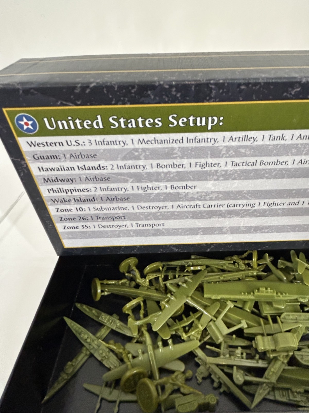 Avalon Hil A&A Axis & Allies United States USA FIGURES ONLY Lot of 87 Pieces S1