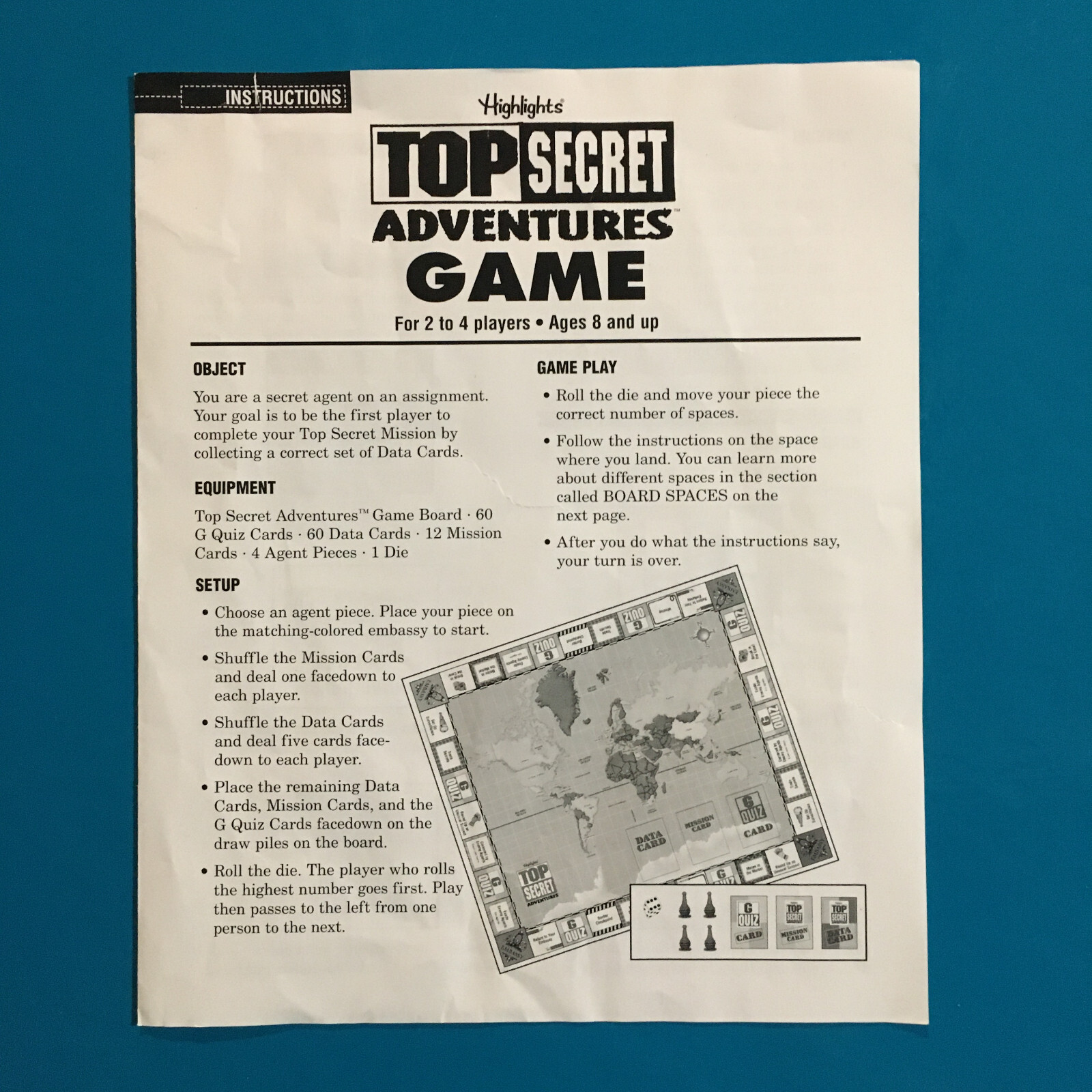 Highlights Top Secret Adventure Game 100% Complete Educational Geography