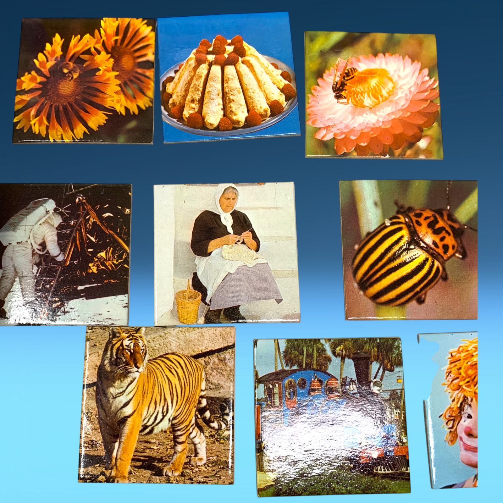 Vintage 1970’s DISET Memory Matching Game Complete Photo Tiles Spain Europe USA