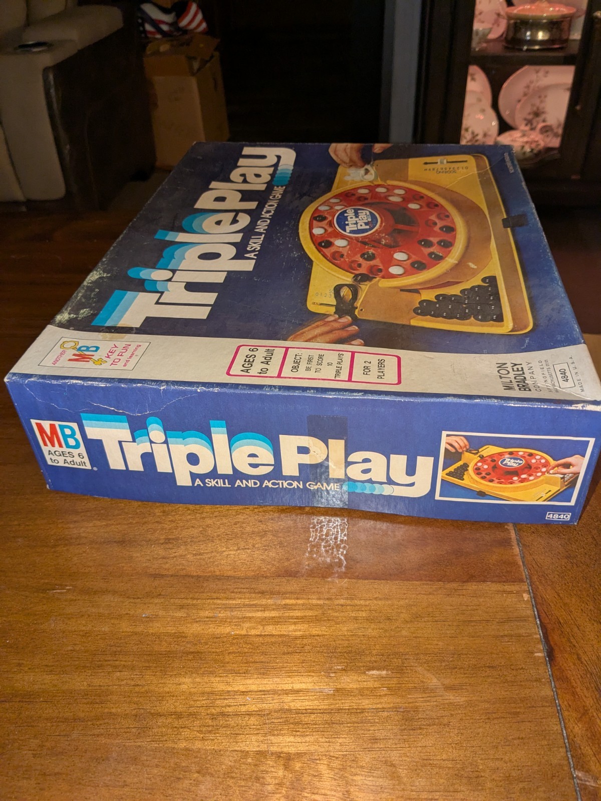 TRIPLE PLAY Skill and Action Game Milton Bradley 1978 Complete In Nice Condition