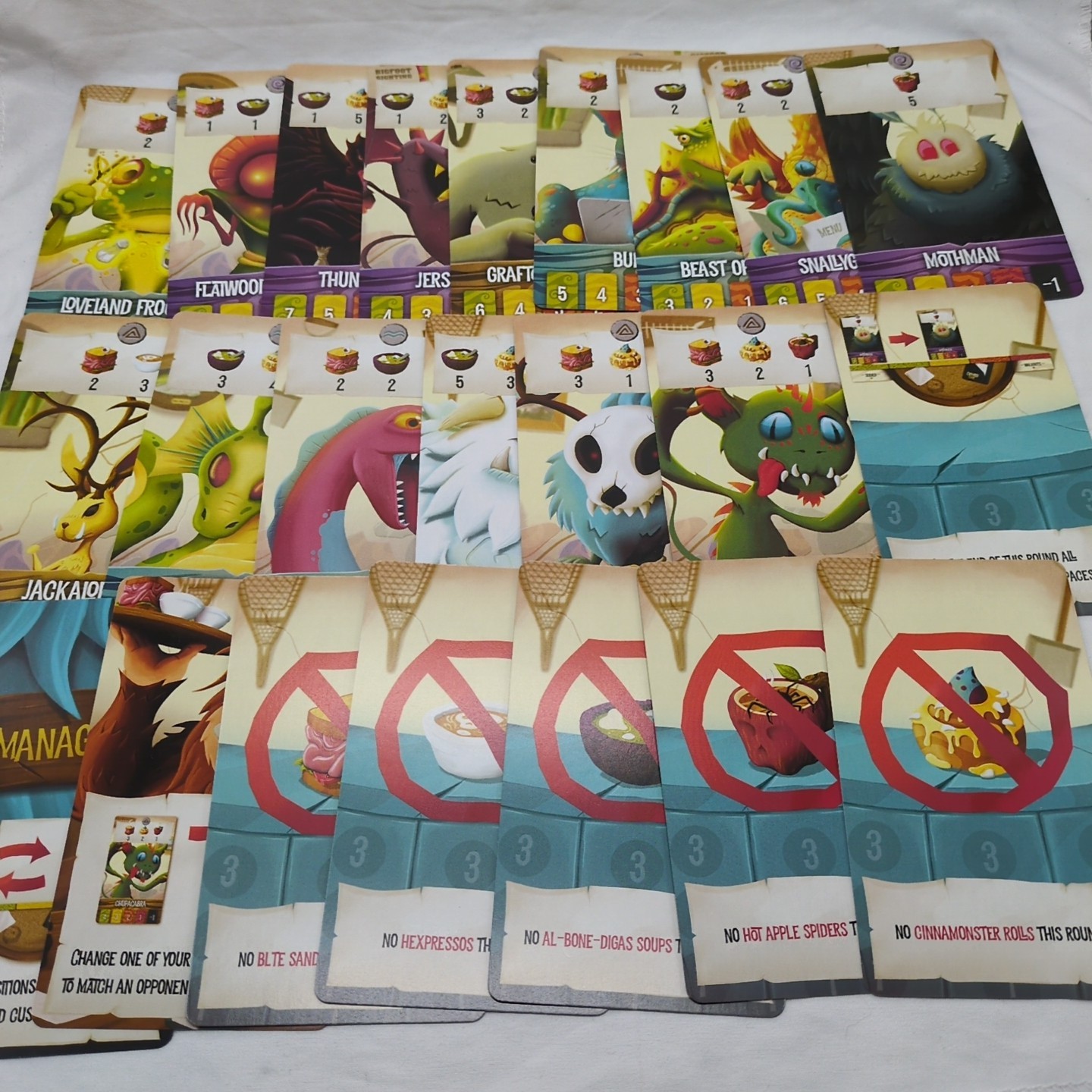 *Incomplete* Cryptid Cafe 25th Century Squatchy Games Board Game