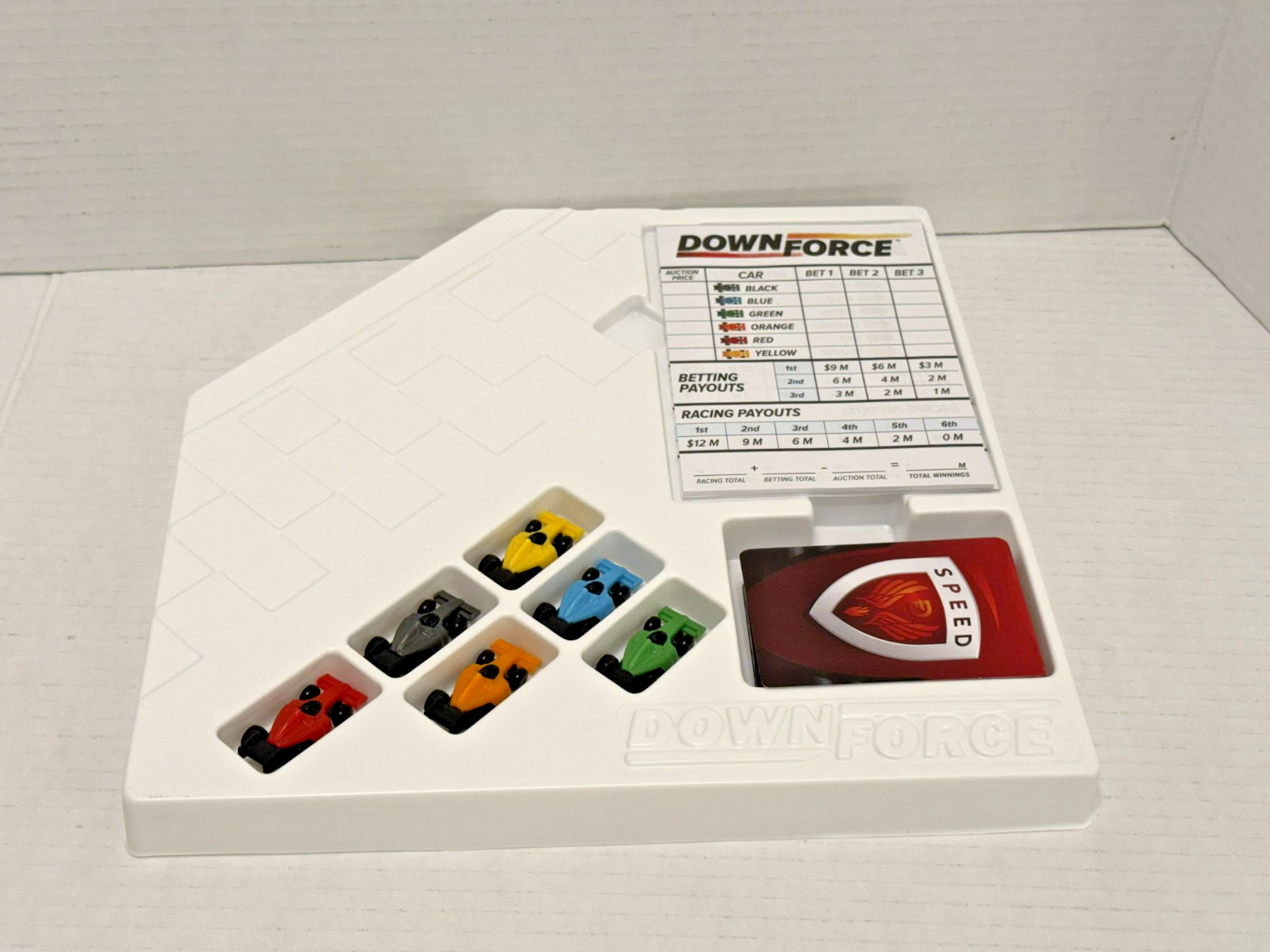 Downforce | Goliath Games | EX/EX | Target Ed | Restoration Games | Race Game |