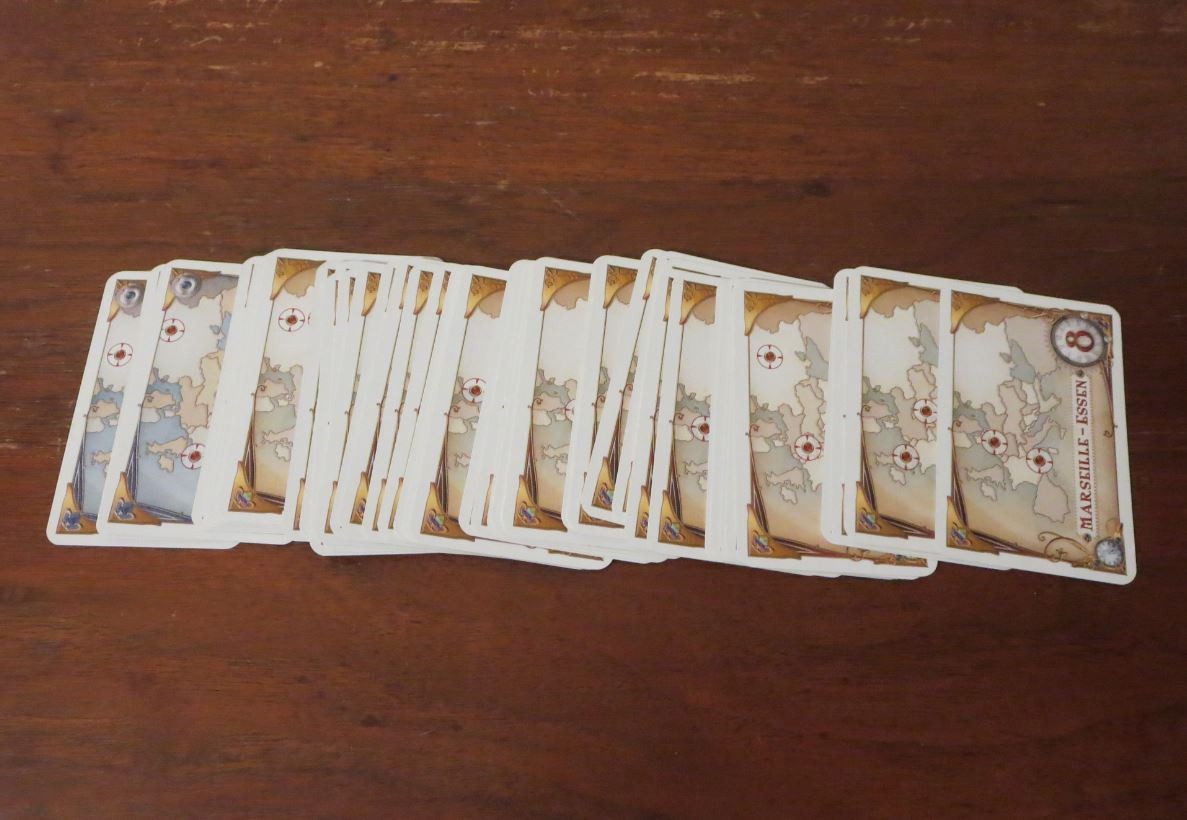 ALL 46 DESTINATION TICKETS for Ticket to Ride Europe ~ Complete Set ~ DOW 7202