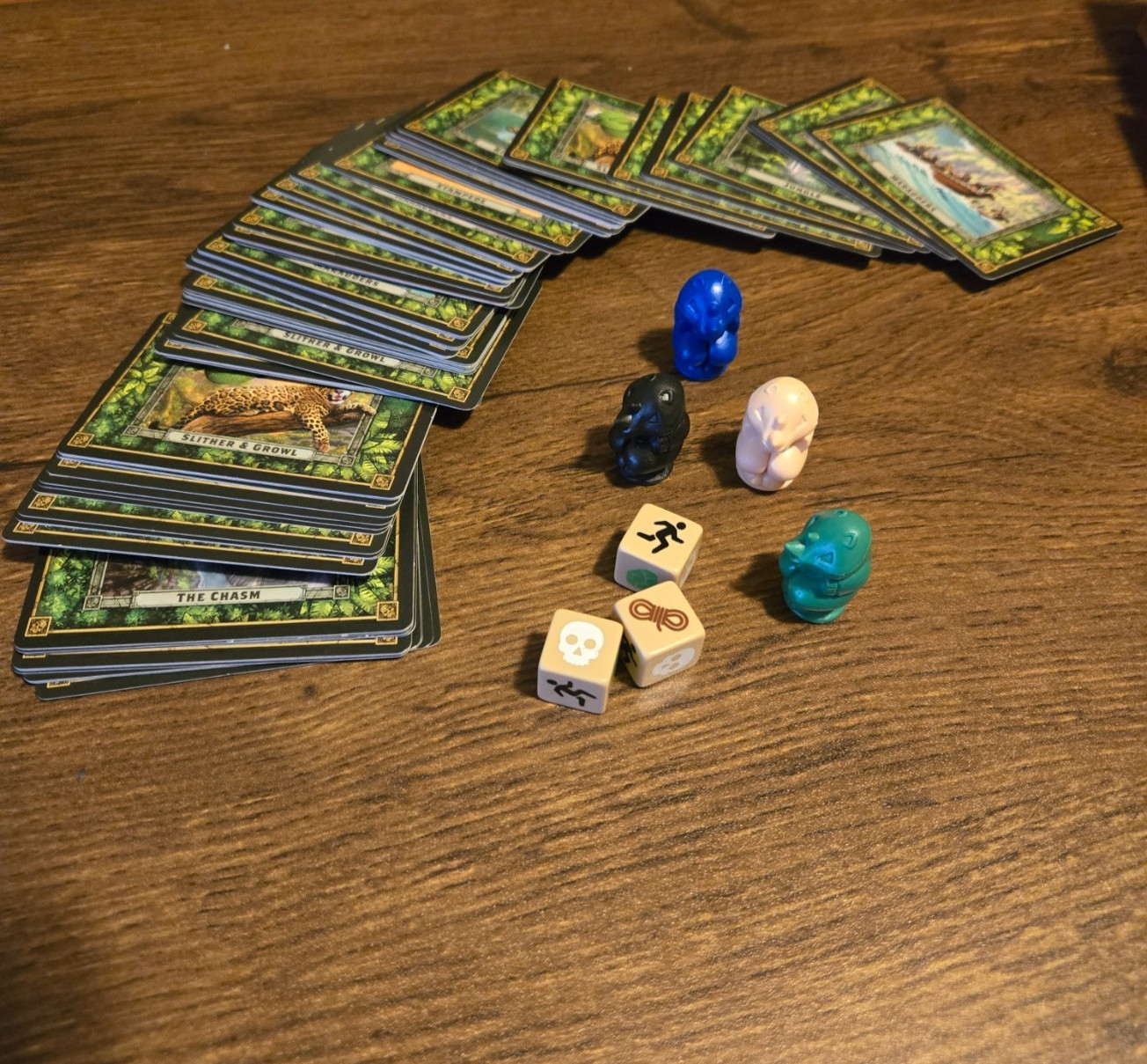Jumanji Deluxe Board Game Replacement Parts Board Box Cards Pieces Tested Works