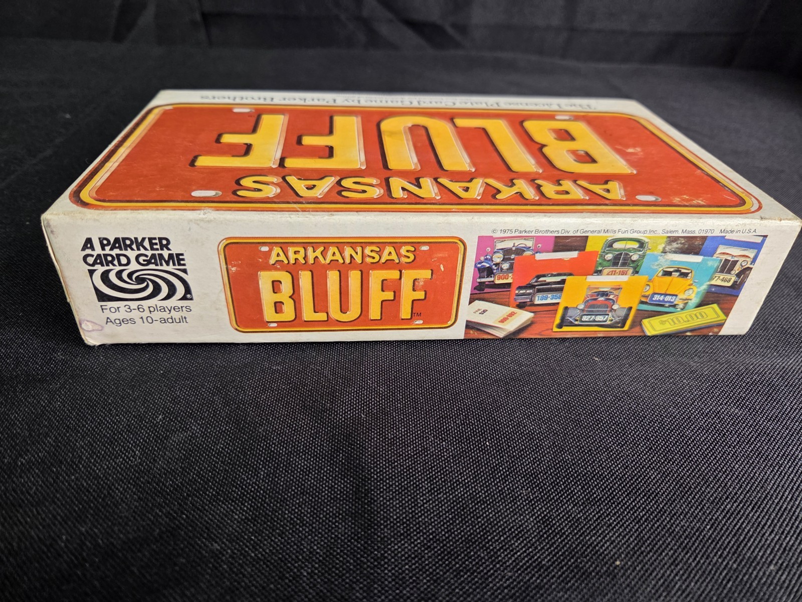 ARKANSAS BLUFF Card Game COMPLETE VINTAGE 1975 (Liar’s Dice w license plates)