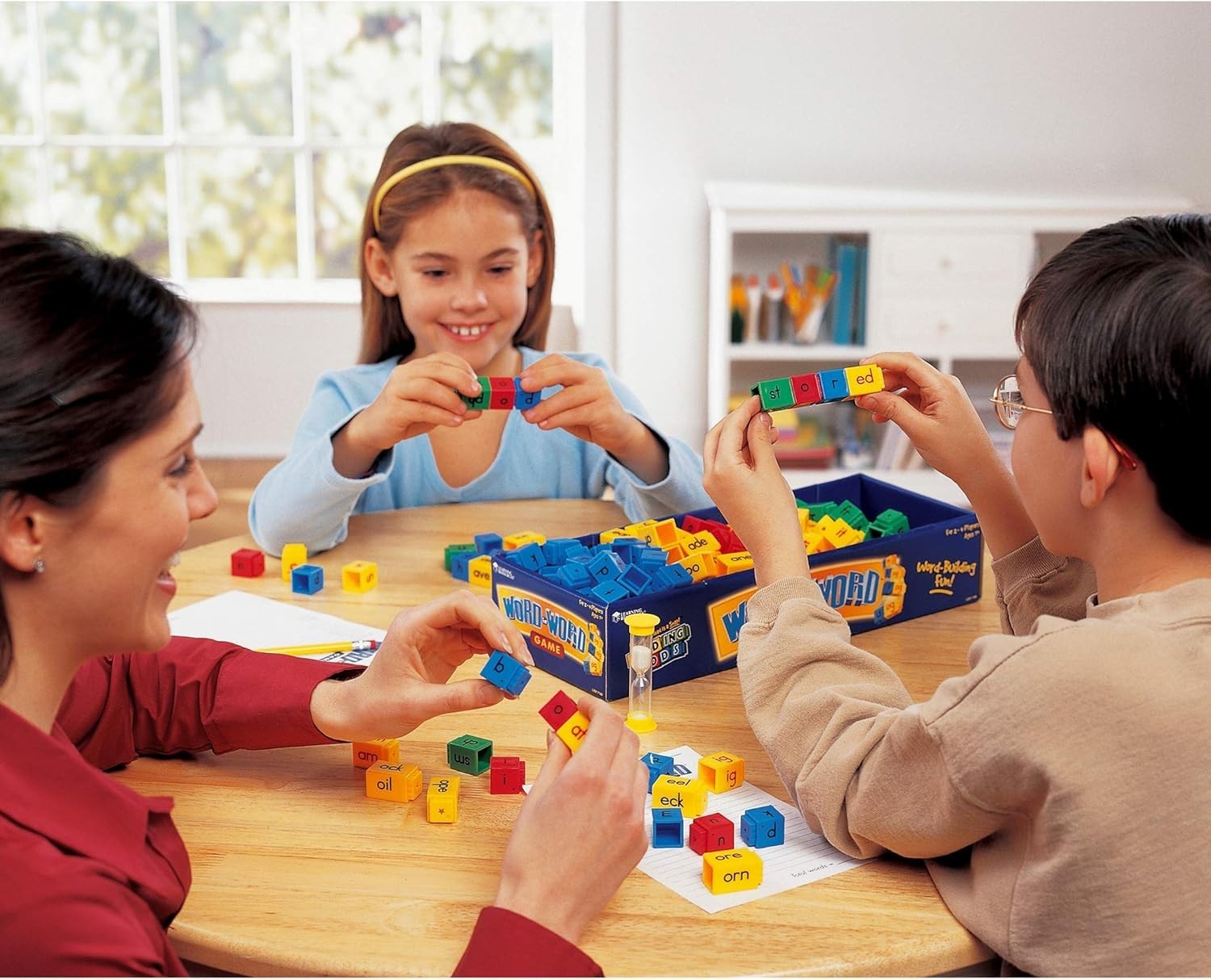 Customizable Word Building Board Game – Engage 2-4 Players Ages 7+ with Phonics