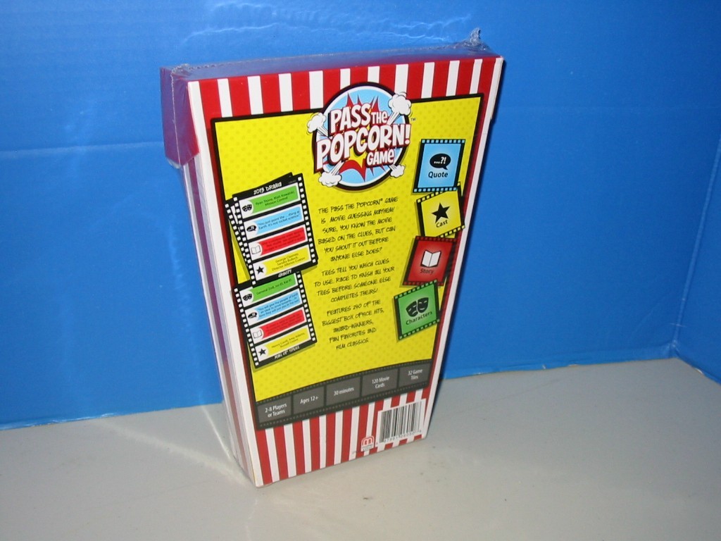 Pass the Popcorn Game Fast Paced Movie Guessing Game – 2-8 Players New 2014