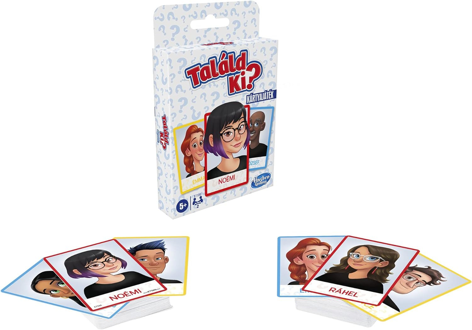 Guess Who? Card Game for Kids Ages 5 and Up, 2 Player Guessing Game