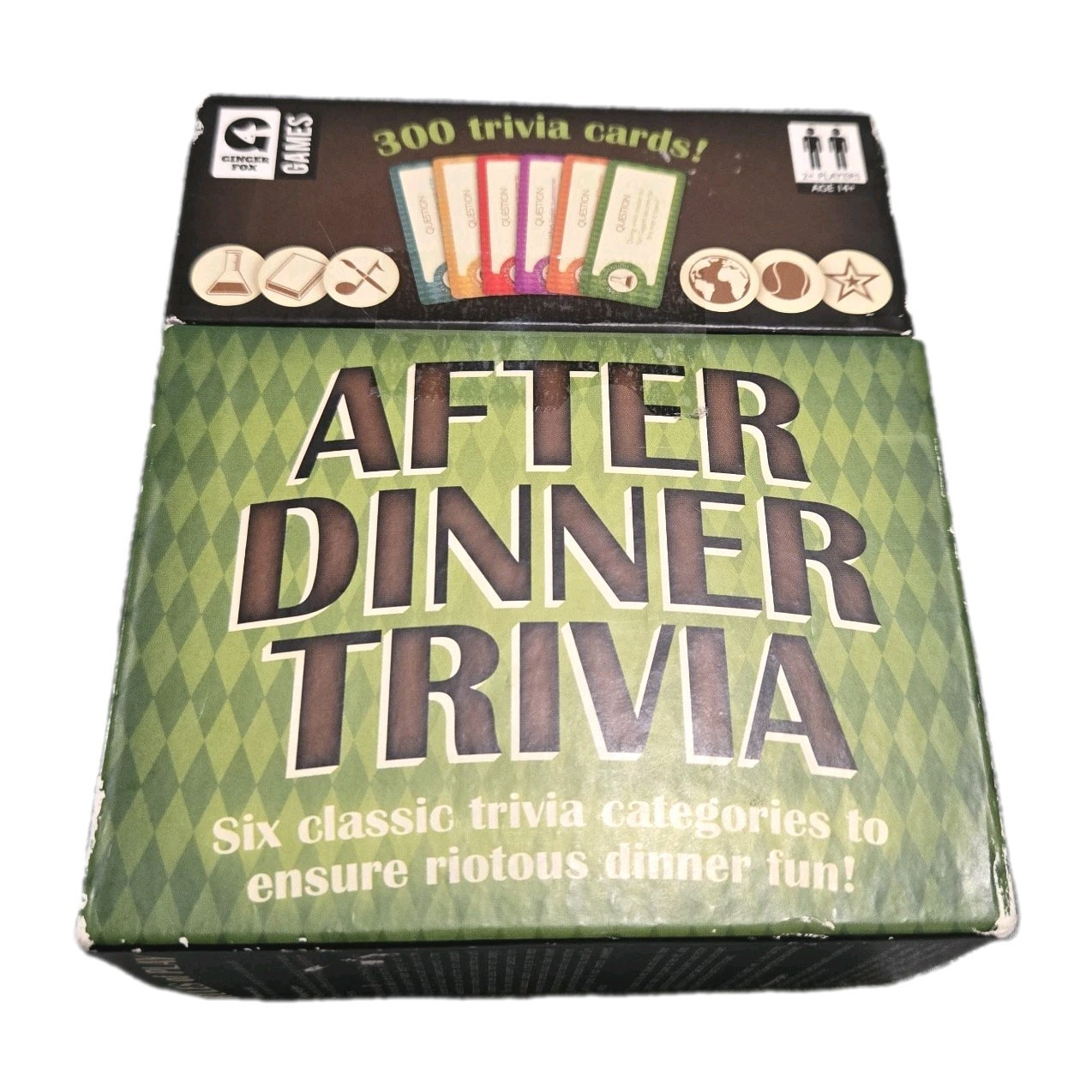 After Dinner Trivia Card Game Ginger Fox 300 Cards Family Party Travel Game 2016