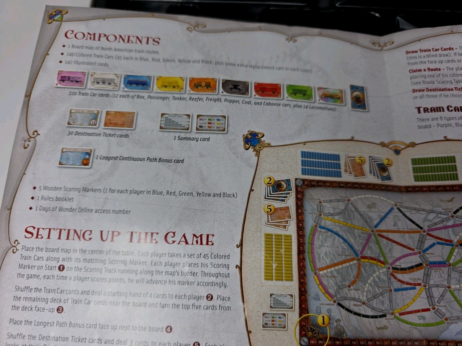 Days of Wonder Ticket To Ride by Alan R. Moon Train Adventure Board Game