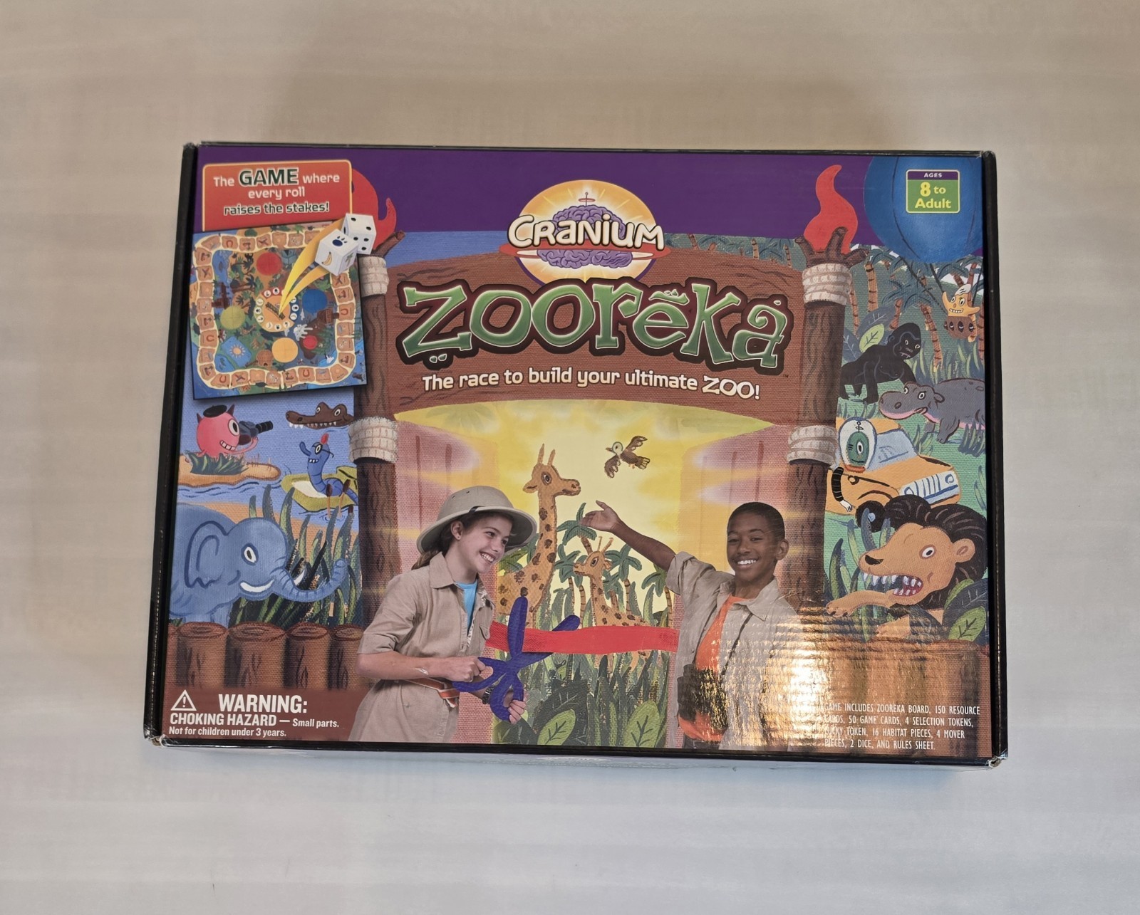 Cranium Zooreka Race to Build Your Zoo! Family Board Game 2006 Complete