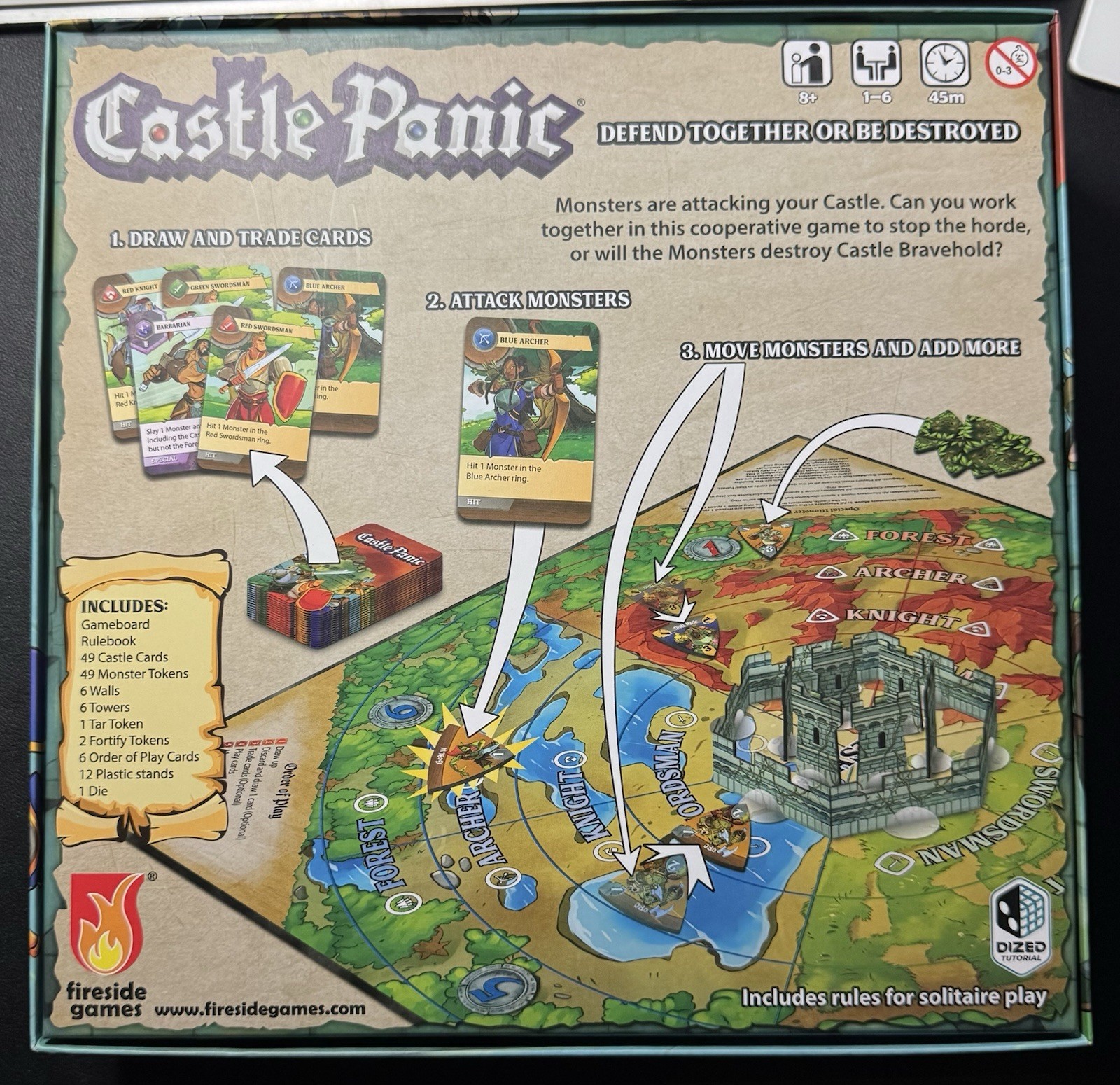 Castle Panic + The Wizard’s Tower (Fireside Games, 2022-2024) 2nd Edition, 99%