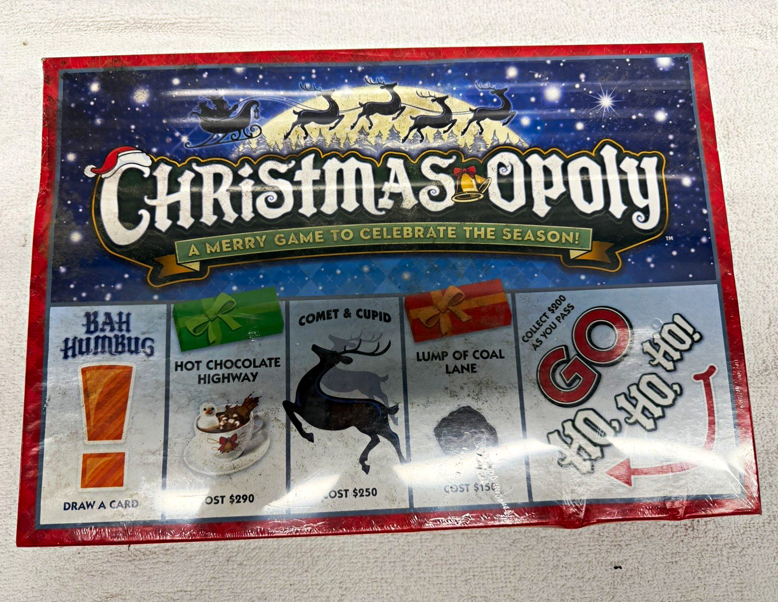 Late for the Sky Christmas-opoly Board Game Christmas 2+ 8+ One Hour Option