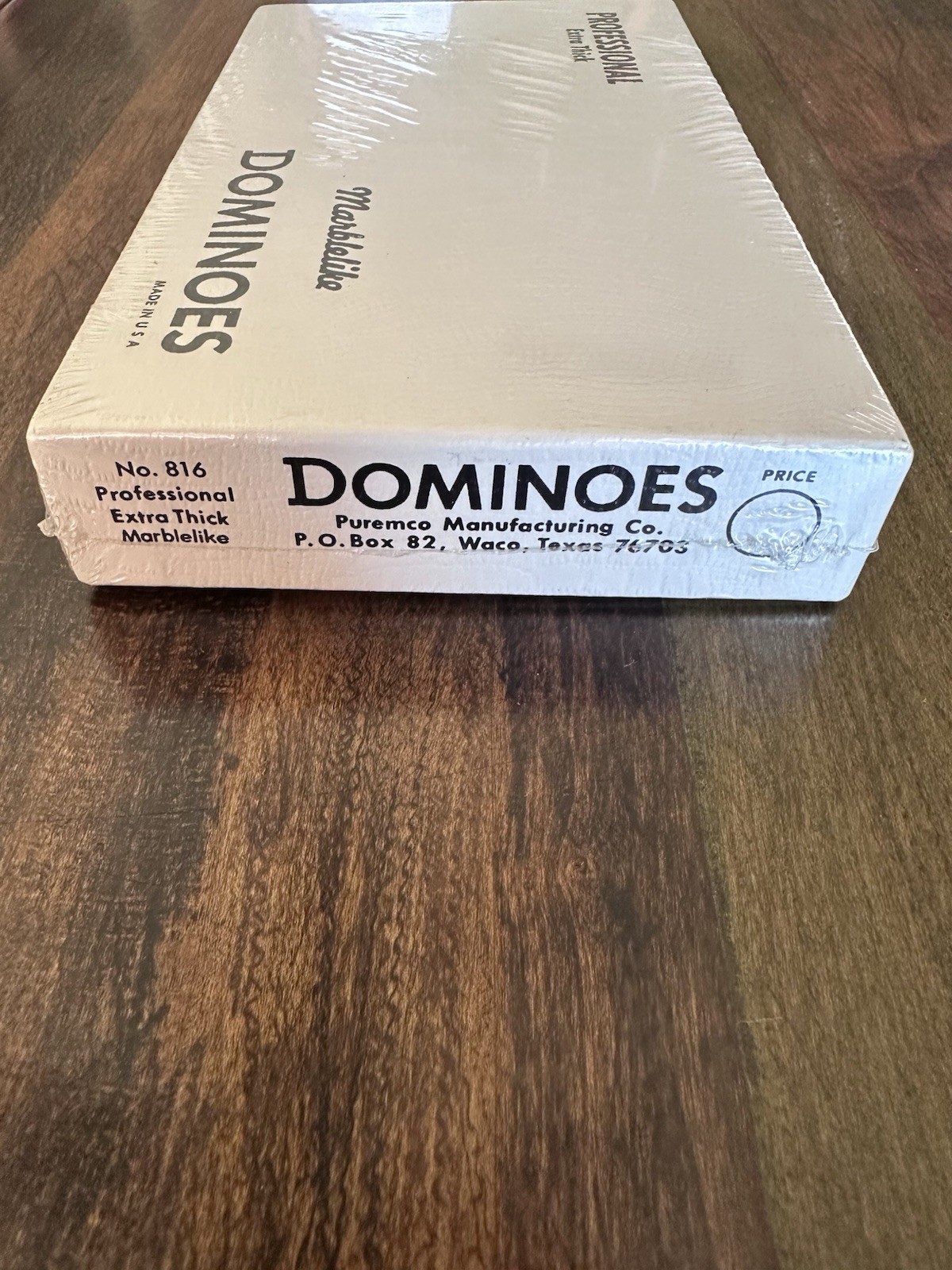 Puremco Professional Extra Thick Marblelike Dominoes No. 816 New Sealed!!!!!