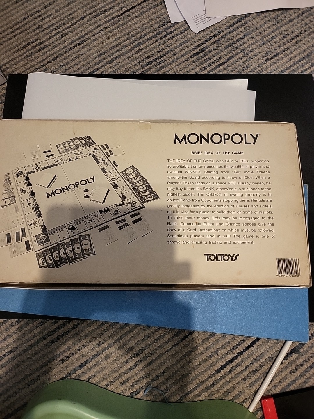 Vintage 1992 Monopoly Board Game Parker Brothers New Zealand Complete