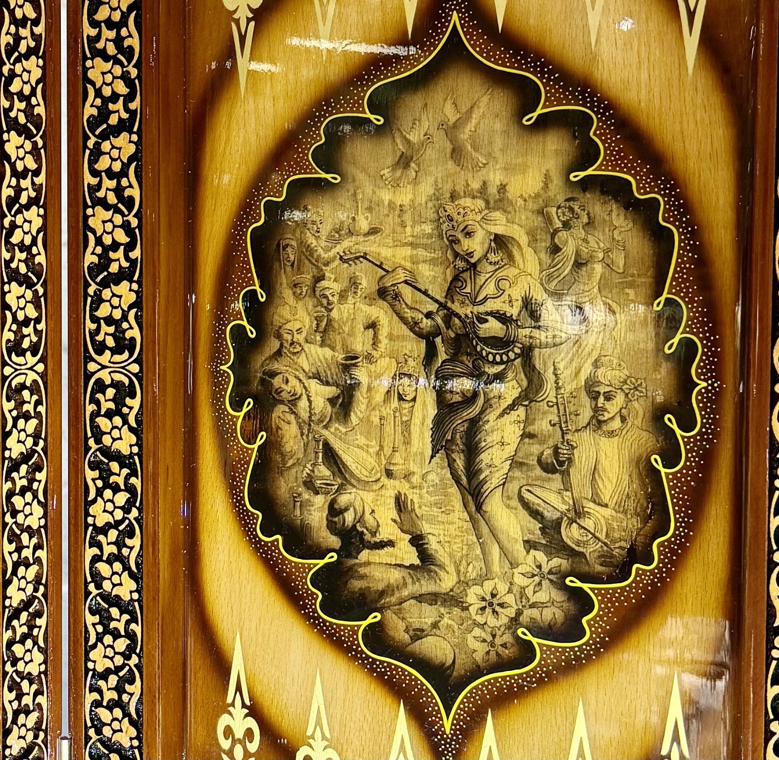 Own the Only One – Luxury Walnut Wood Backgammon Chess Board Handmade 24 In