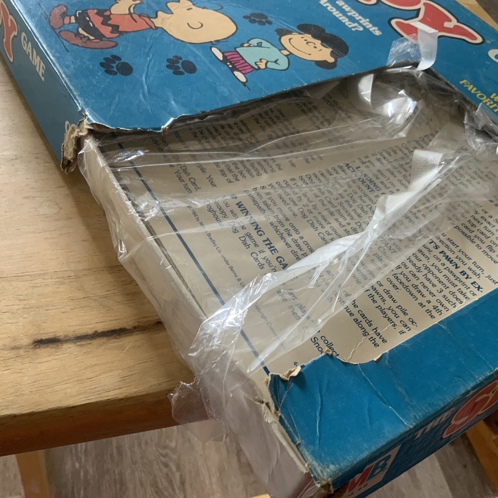 Vintage 1971 Milton Bradley The Snoopy Game Peanuts Board Game 4413 Complete