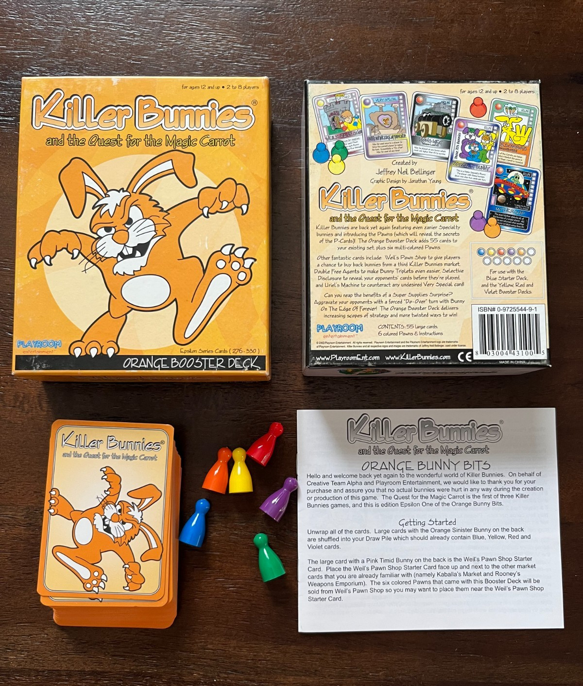 Killer Bunnies And The Quest For The Magic Carrot plus 5 Booster Decks
