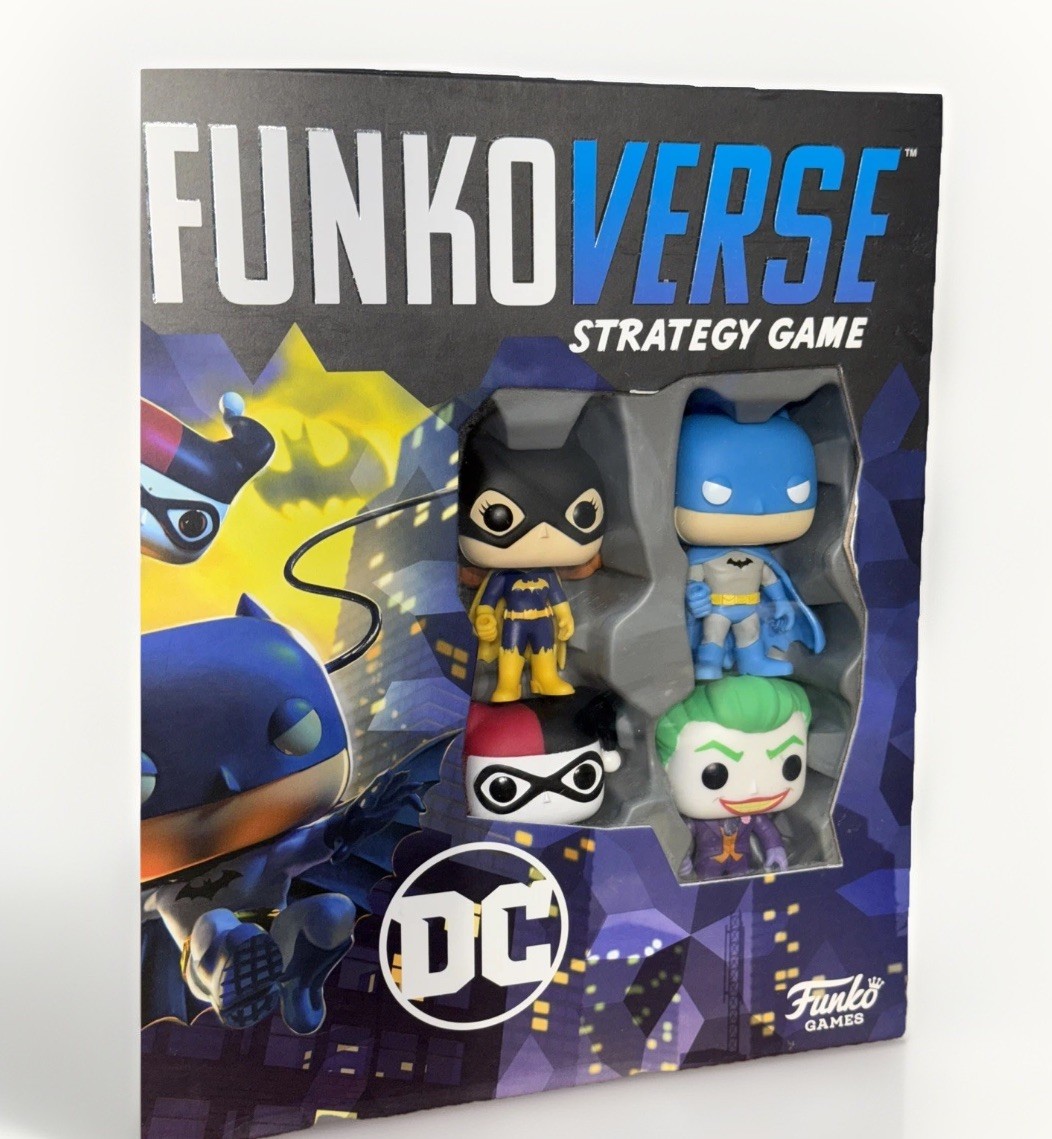 FunkoVerse DC Comics Strategy Game 4-Pack Batman Joker Harley Quinn Batgirl